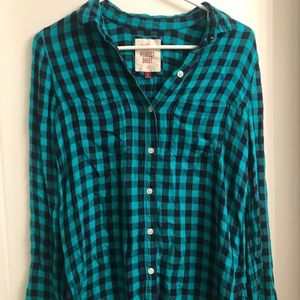 SO (Kohl's) Plaid Button Down